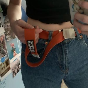 OBEY ORANGE BUCKLE BELT